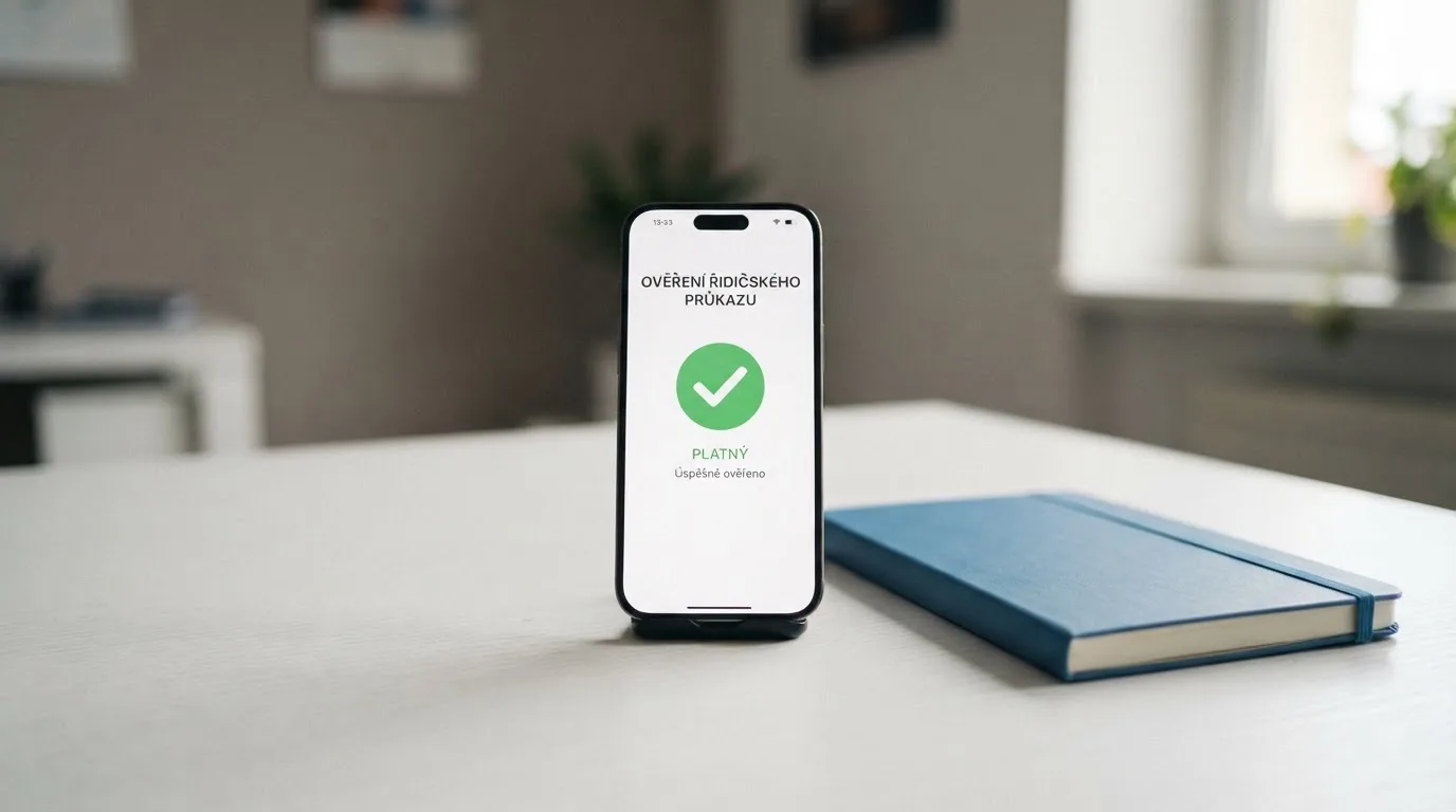 Úřední dokument s hlavičkou Ministerstva financí ČR a pečetí vedle obrazovky s online automatem